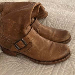 Frye Women's Brown Leather Heeled Boots